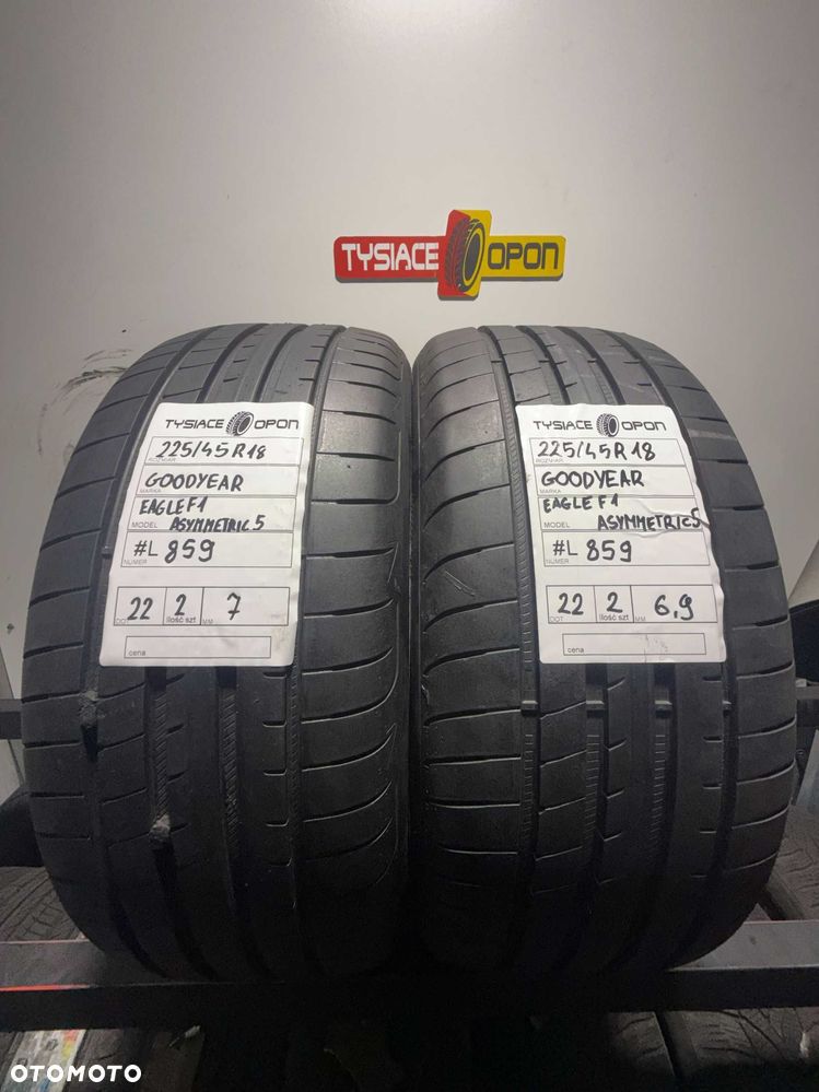 Opony Letnie 225/45R18 GoodYear Eagle F1 Asymmetric 5 Dot:22 #L859 - 1