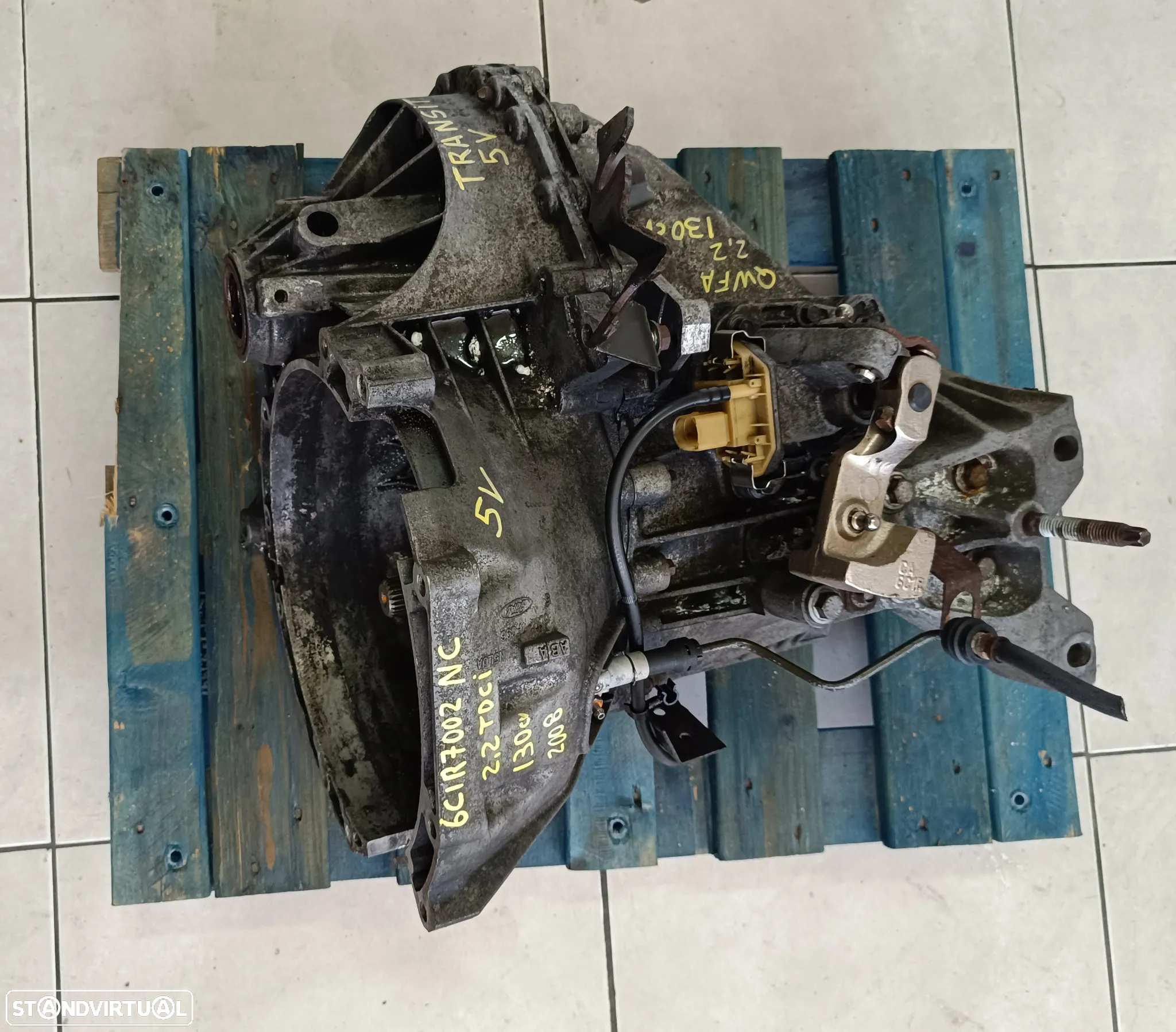 Motor Ford Transit 2.2TDCI 130cv QWFA - caixa 5 velocidades 6C1R-7002-NC centralina 8C11-12A650-CE - 4HV 4HU 4HH - 11