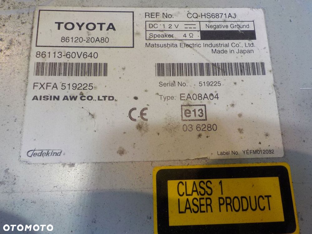 TOYOTA AVENSIS III T27 2.2 D4D 11r radio CD 86113-20A80 - 15