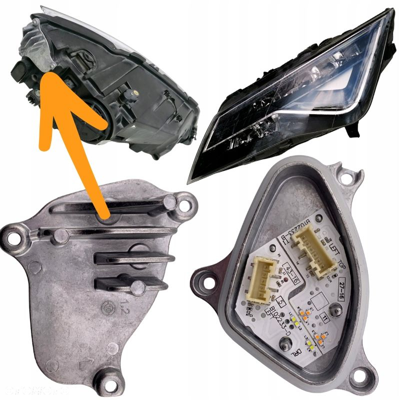 Moduł JEŻ do lewej lampy FULL LED DRL i kierunkowskazu SEAT LEON 2017-2020 - 2
