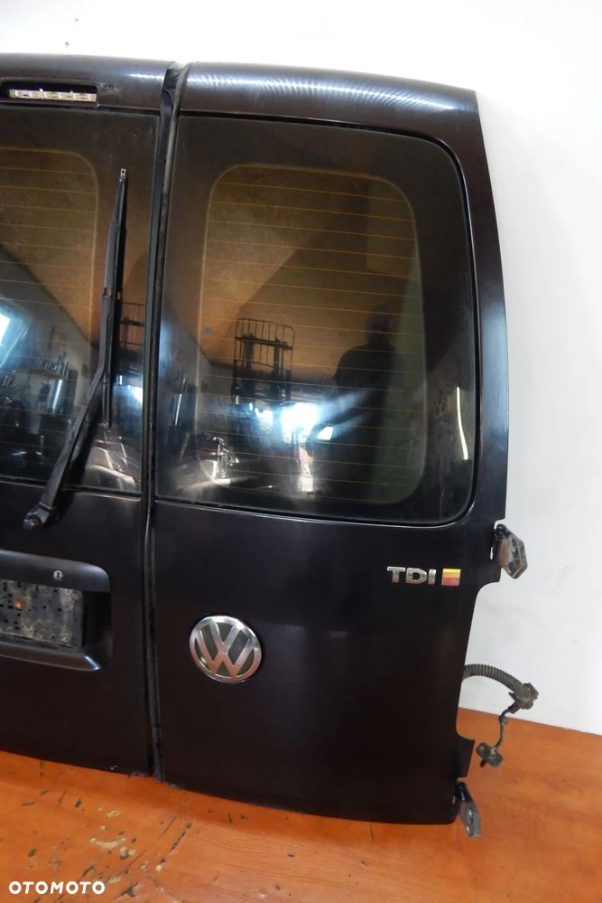 Drzwi tył tylne VW CADDY III 03-14 czarny LC9Z Łuków części - 4