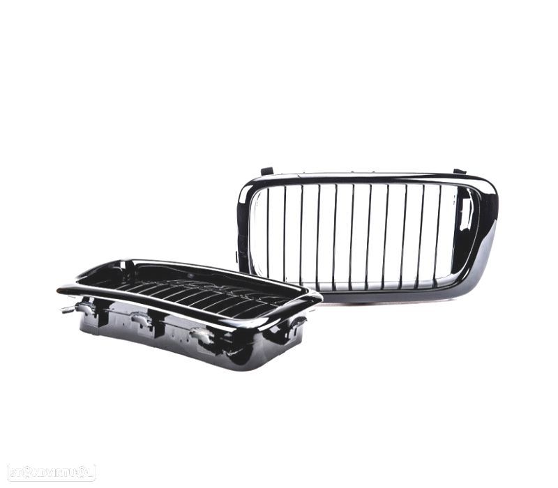GRELHAS BMW E38 95-99 LOOK M PRETO BRILHANTE - 2