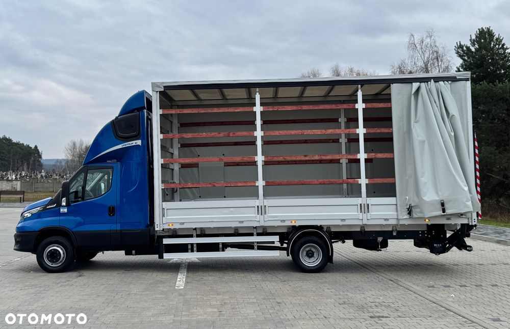 Iveco Daily 2023r Hi-Matic‼️70C21H‼️Winda Bar 1000KG // Plandeka 15 Palet Firanka‼️Spanie z tyłu Spojtrak XL Poduszki Pneumatyczne Wysokość rampowa Full LED Tempomat Salon Polska DMC7200KG Faktura Vat 23% TwinCab - 38