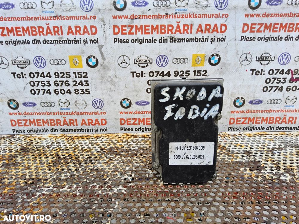 Modul ABS Skoda Fabia 1 cod 6q0907379af Vw Polo Seat Ibiza 2002-2009 unitate abs pompa ecu calculator - 1