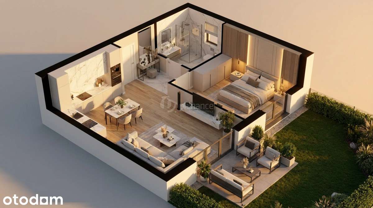 Ogródek i Taras 2pok. 41m²| 12 min Poznań!