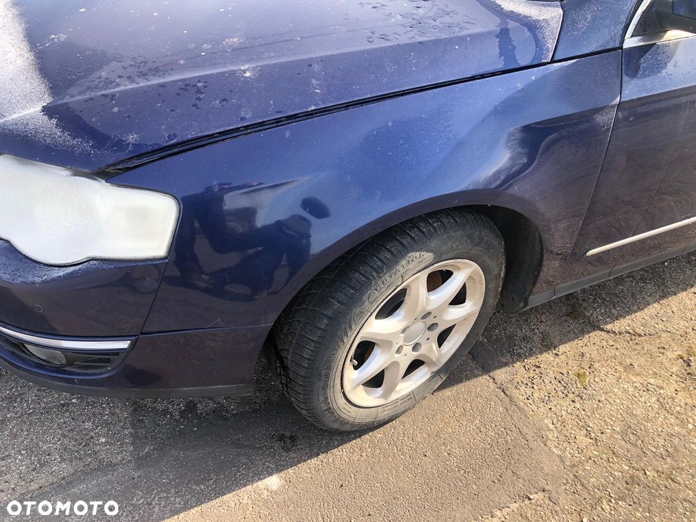 VW PASSAT B6 błotnik przedni  lewy   NIEBIESKI   LC5E - 1