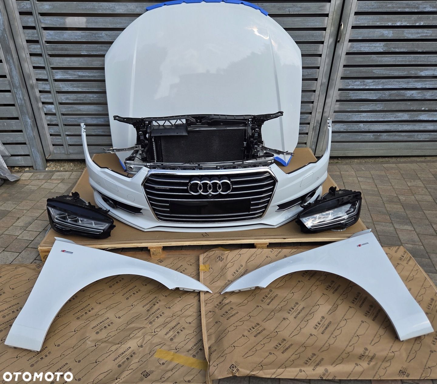 AUDI A7 C7 LIFT S-LINE LS9R PRZÓD KOMPLETNY MASKA ZDERZAK PAS LAMPY LED - 1