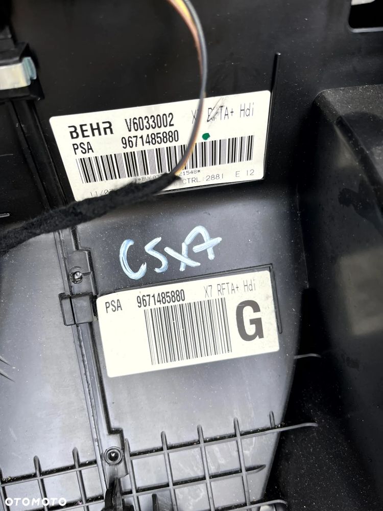 CITROEN C5 X7 III 2008- NAGRZEWNICA KOMPLETNA DMUCHAWA WENTYLATOR WNĘTRZA EUROPA 9671485880 - 3