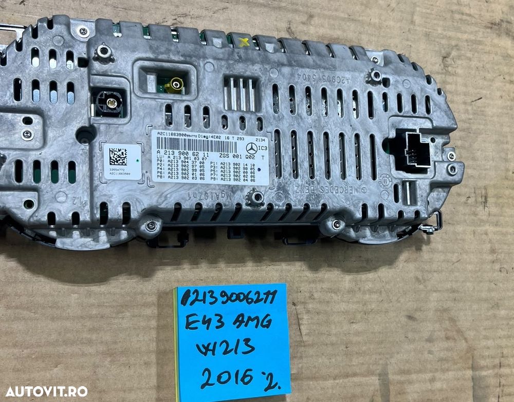 Ceasuri bord, kilometraj MERCEDES E43 AMG W213 an 2016 cod A2139006211 - 5