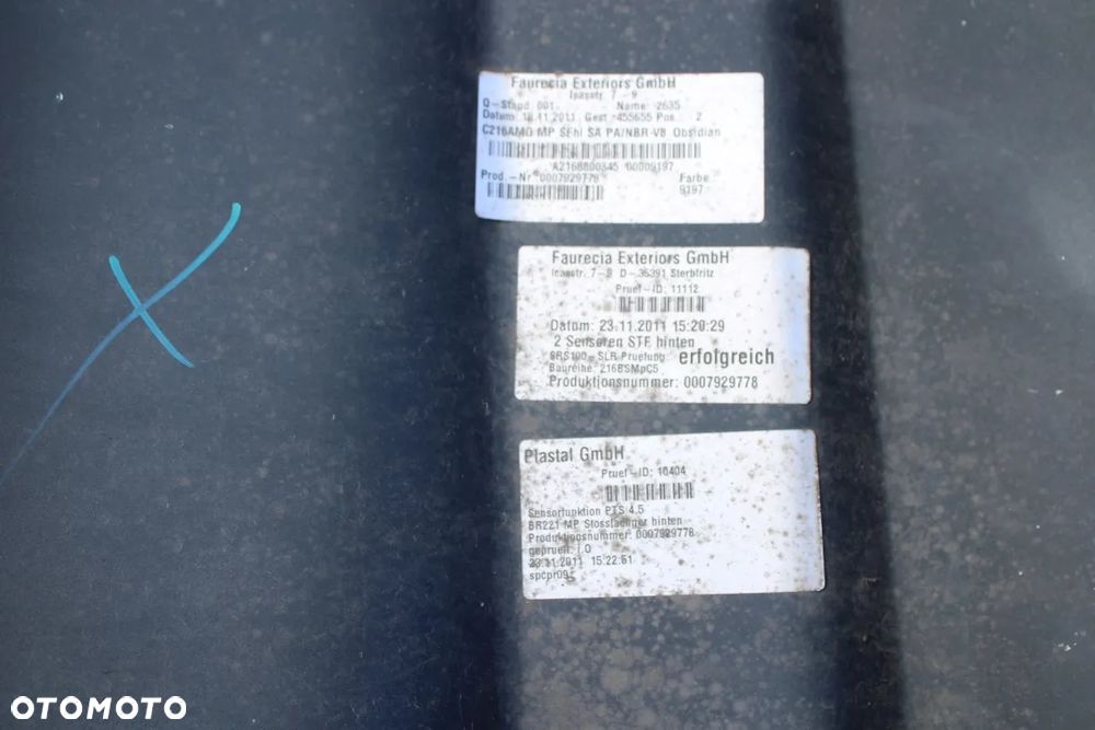 Zderzak tył tylny AMG OE Mercedes CL W216 C216 Lift 2012r A2168800345 - 16