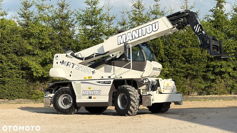 Manitou Ładowarka teleskopowa Manitou Mrt 2150 + Privilage Roto obrotowa 360 Pilot sterowanie radiowe Kosz Widły 2016/17 1840 2550 2540 silnik Mercedes 2150+ Merlo - 2