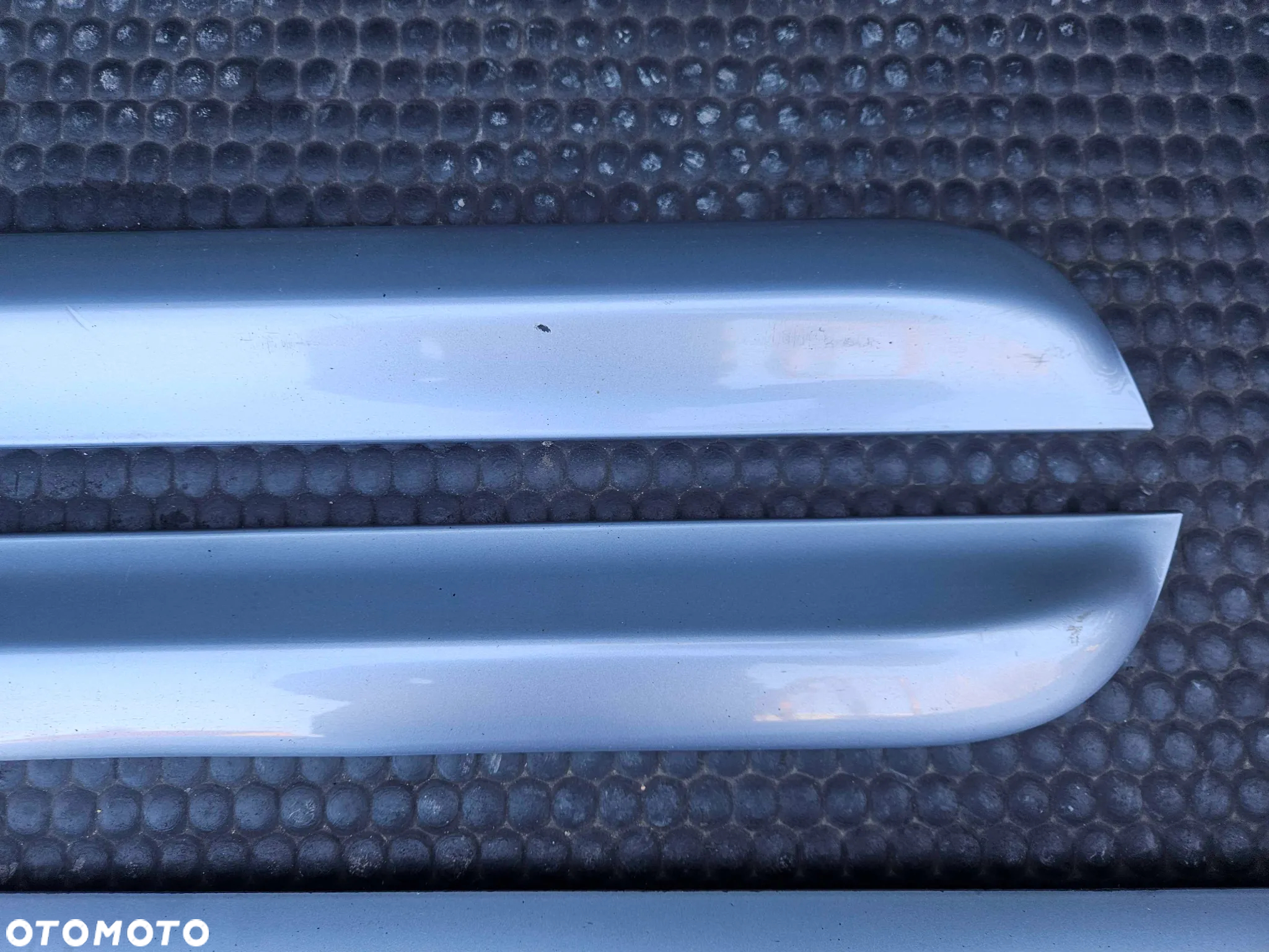 Listwa Listwy Drzwi S-Line Dolne Srebrne Komplet Audi A4 B6 B7 Oryginalne - 18