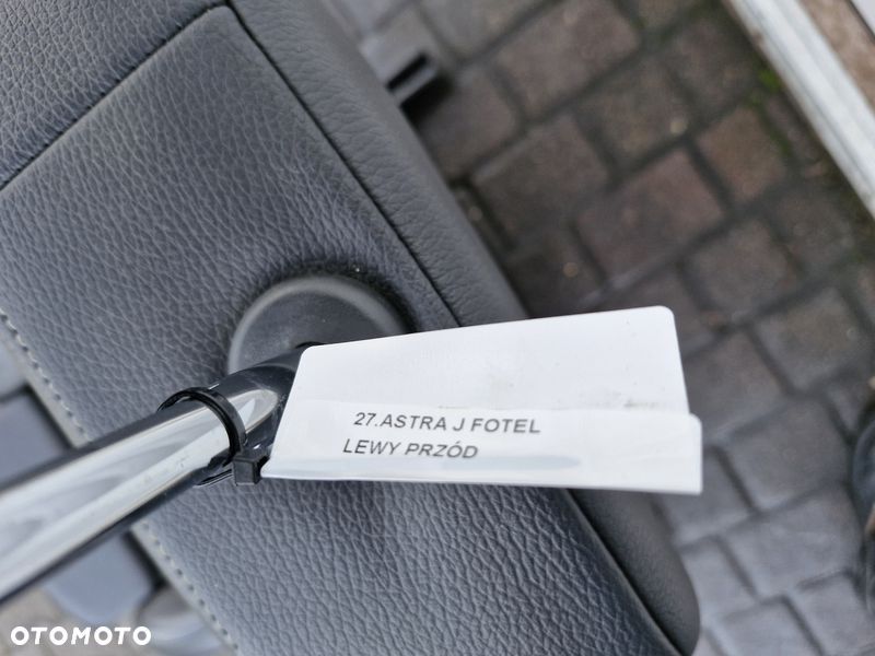 opel astra j fotel lewy przód przedni kierowcy skóra - 5