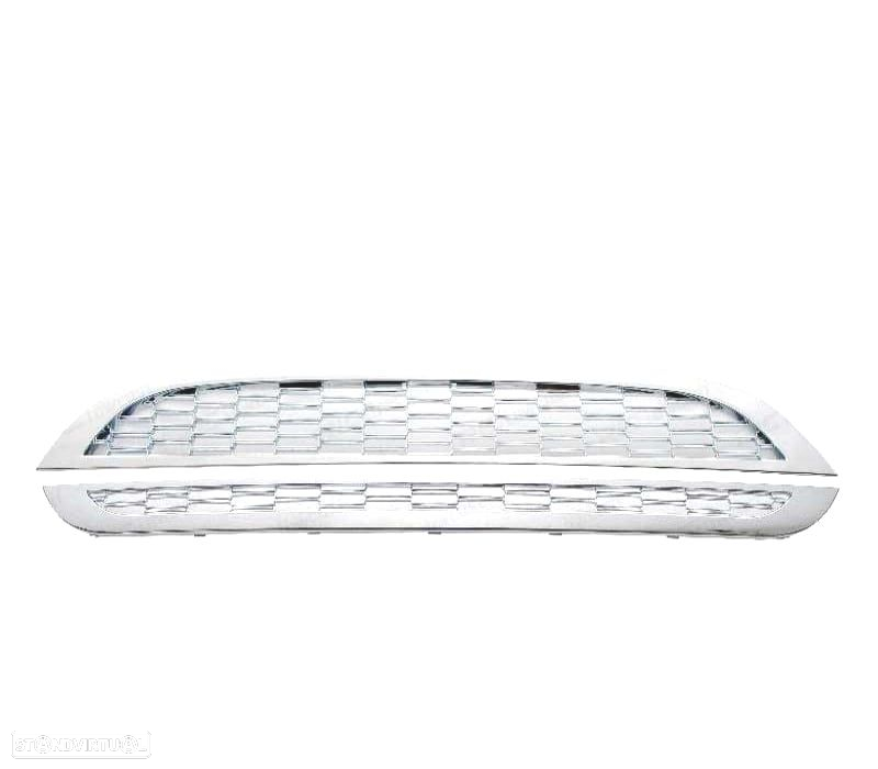 GRELHA FRONTAL MINI COOPER S 04-06 CROMADA - 2