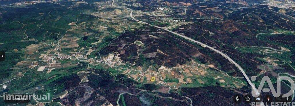 Terreno Agrícola em Podentes de 1117,00 m2 - Grande imagem: 2/11
