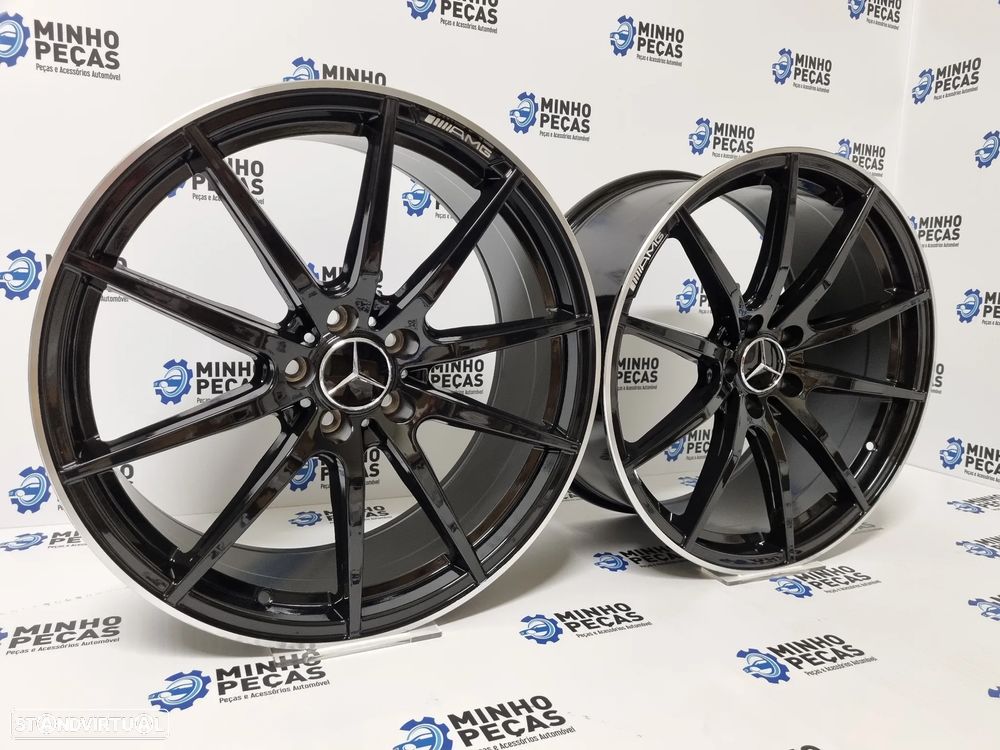 Jantes Mercedes E63 S AMG em 20 Black Lip Polish - 3