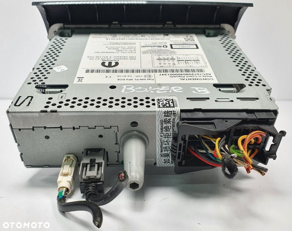 RADIO CD RADIOODTWARZACZ PEUGEOT BOXER III 07356838760 - 7