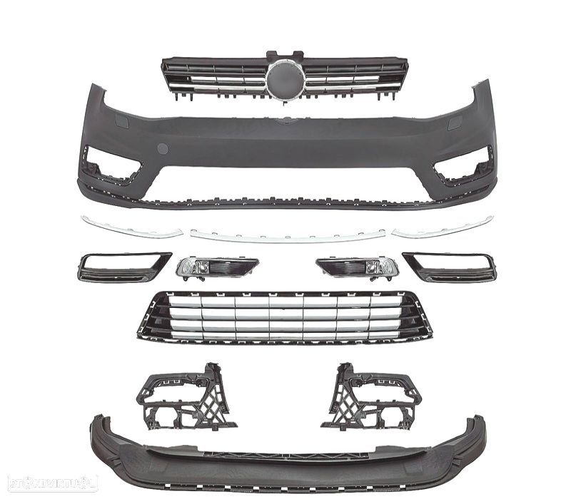 PARA-CHOQUES FRONTAL VOLKSWAGEN VW GOLF 7 R LINE 12-17 PDC SRA - 4