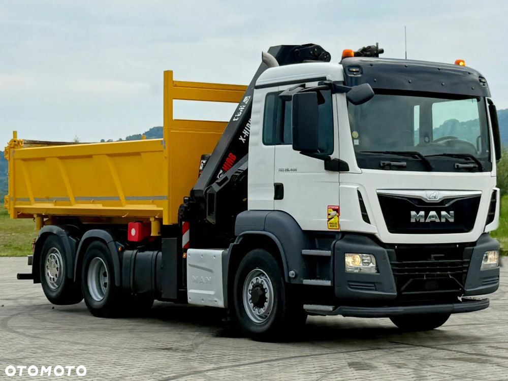 MAN TGS 26.400 *WYWROTKA 4,75m *HIAB X - HIDUO 188 E-3/PILOT *6x4 *STAN BDB - 4