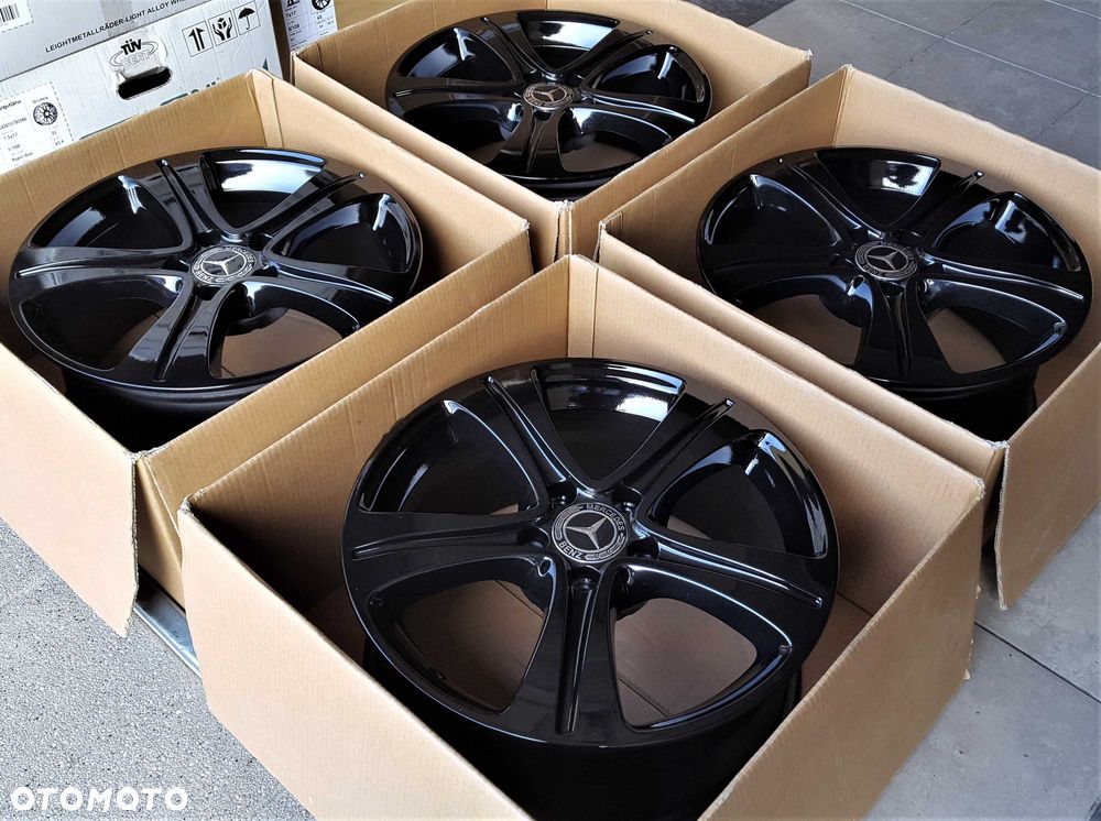 Alufelgi 17 5x112 Mercedes A B C E S V CLA GLA GLC ML Vito Czarne 214# - 4