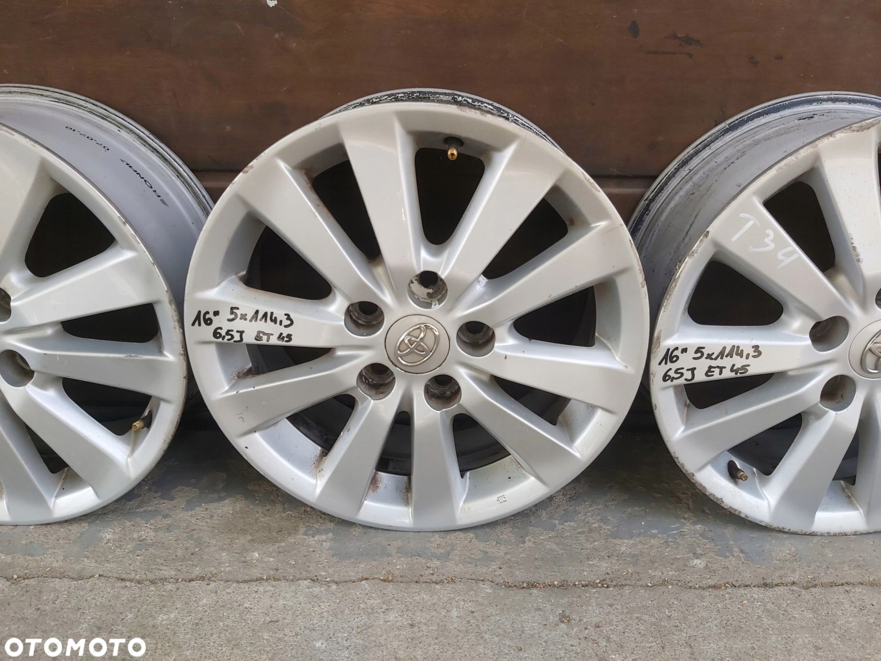 Toyota Auris I II Alufelgi 16 5x114,3 et45 6,5J Corolla Verso - 4