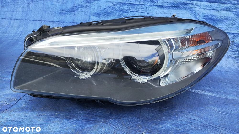REFLEKTOR LAMPA XENON SKRĘTNY DYNAMIC LED LEWY PRAWY PRZÓD KOMPLETNY ŁADNY EUROPA BMW F10 F11 LCI LIFT - 2