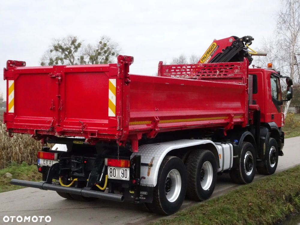 Iveco Trakker 500 Wywrotka 8x4 Kipper Hydroburta  HDS Palfinger PK 26002 EH Pojazd Specjalny - 5