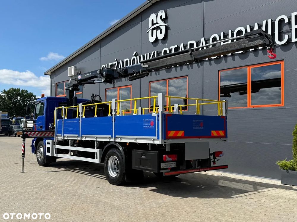 MAN TGM TGL TGS 18.250 E6 //skrzyniowy z HDS // 4x2 // żuraw HMF 1420 K2 HDS dzwig kran crane budowlanka - 12
