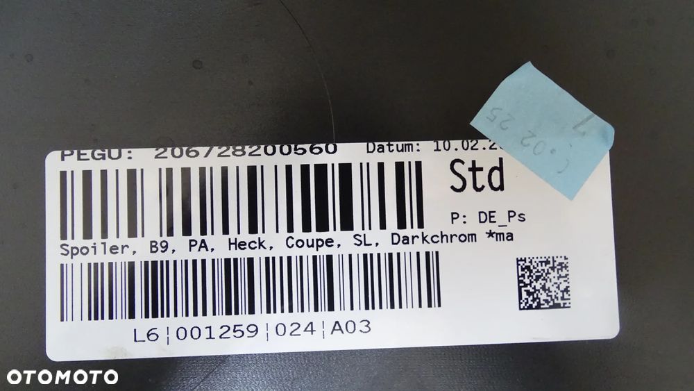 AUDI A5 S-LINE LIFT 8W6 - spoiler, dokładka zderzaka tylnego nowa oryginał !! - 8