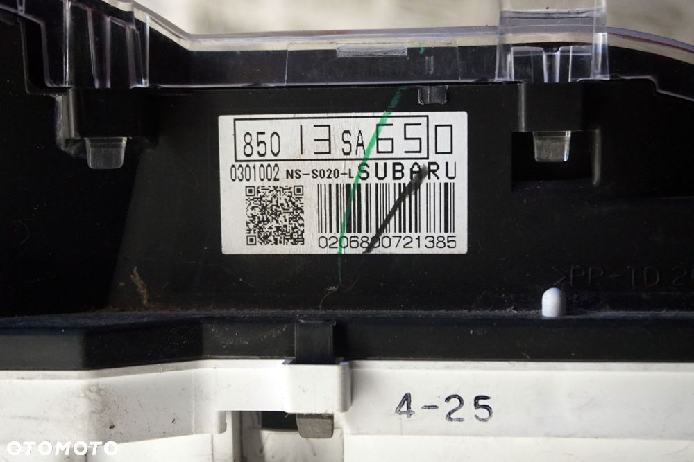 LICZNIK ZEGARY FORESTER II SG 85013SA650 SUBARU 2002-2006 - 6