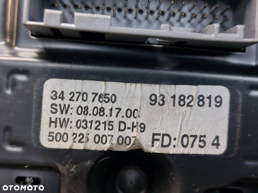 WYŚWIETLACZ + KRATKI NAWIEWU OPEL VECTRA C 342707650 09177133 - 5