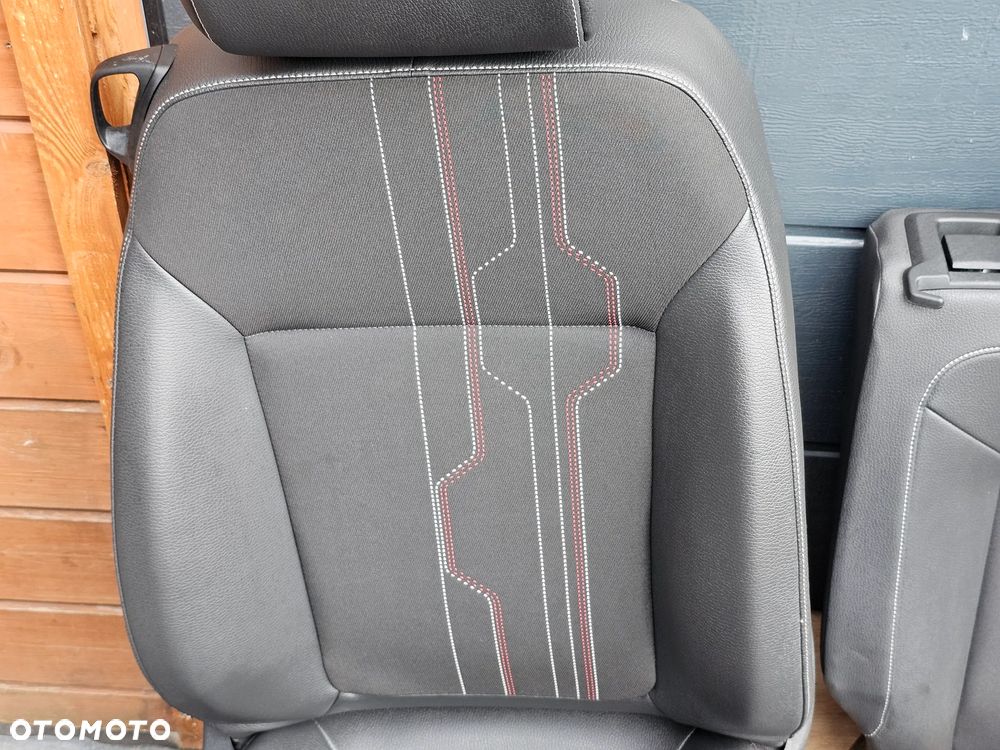 FOTELE PRZEDNIE KANAPA OPARCIE TYŁ BOCZKI PÓŁ SKÓRA OPEL CORSA D 3 DRZWI 3D EUROPA - 18