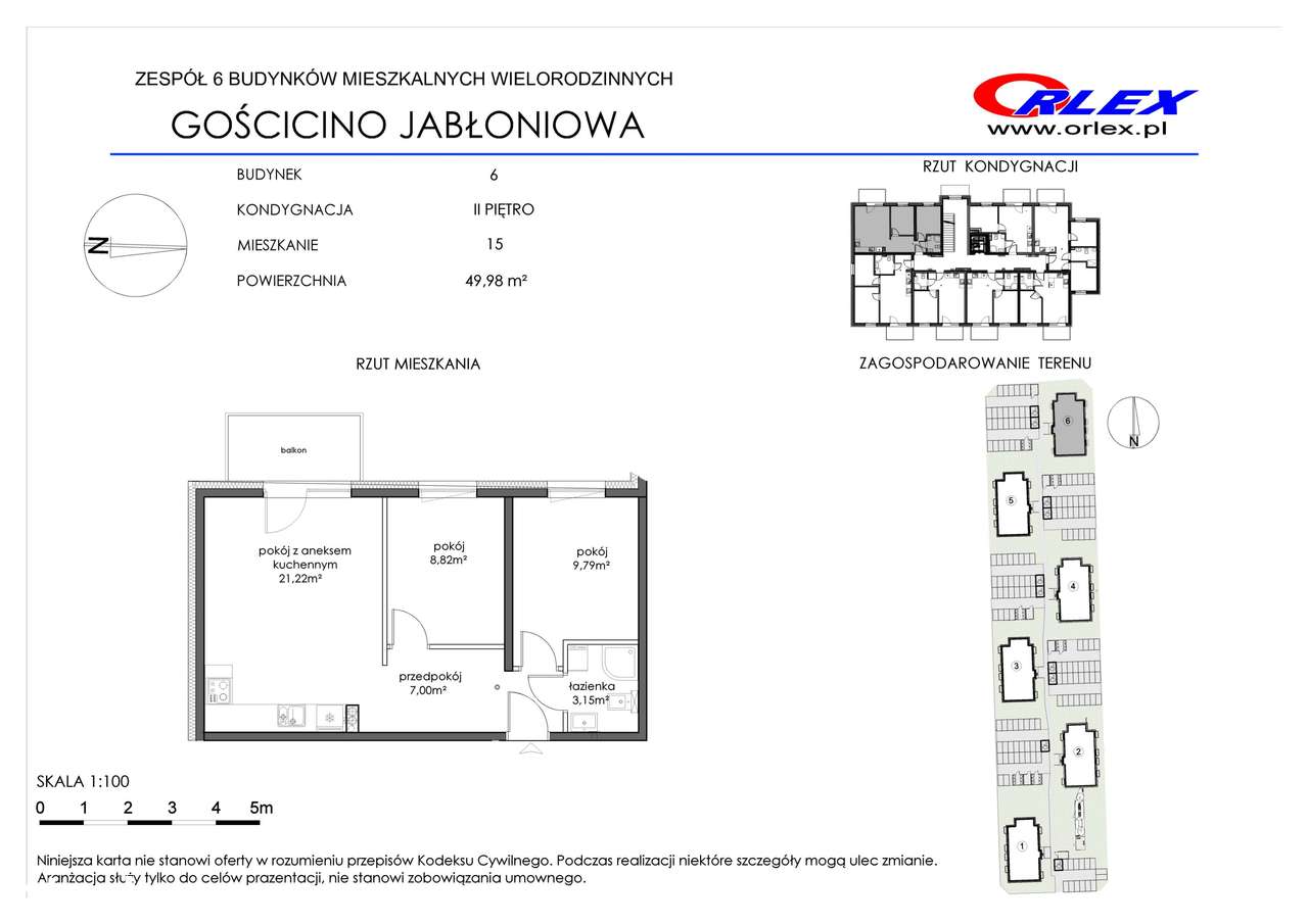 Mieszkanie na sprzedaż, 3 pokoje, 50 m², Gościcino