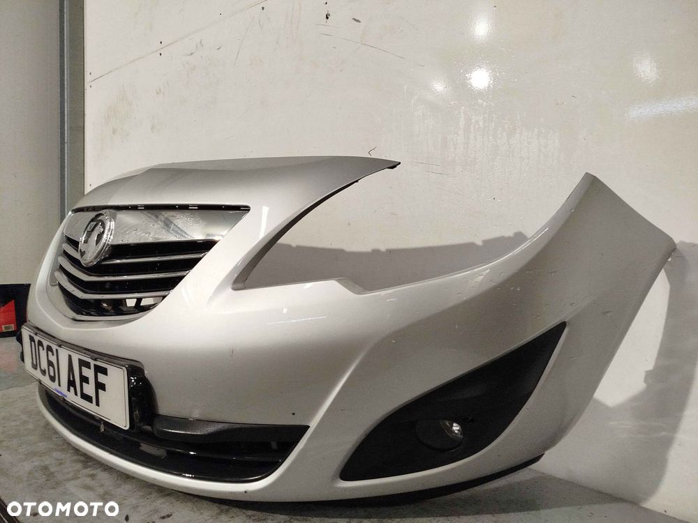 + ZDERZAK PRZÓD PRZEDNI DO OPEL MERIVA B 2 II Z176 Z157 SREBRNY HALOGENY - 3