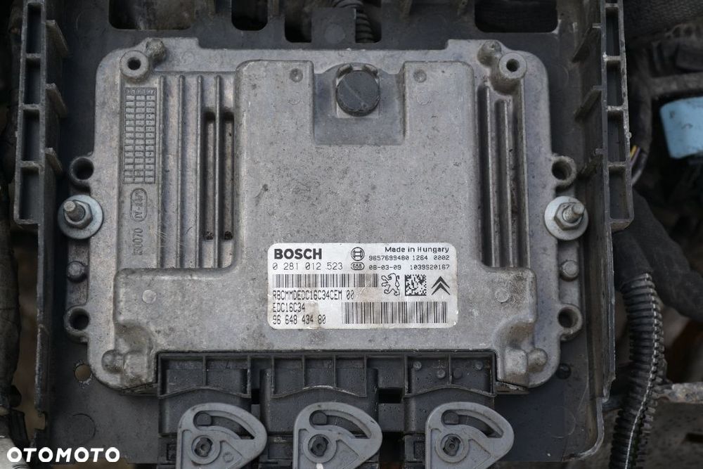 CITROEN PEUGEOT 1,4 HDI KOMPUTER STEROWNIK SILNIKA 9657699480 0281012523 - 1