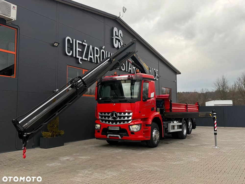 Mercedes-Benz AROCS 2532 // E6 // wywrotka 3-Stronna + PALFINGER PK 14001-EH // 6x2 6x4 HDS żuraw kran crane kiper kipper // Actros Antos - 3