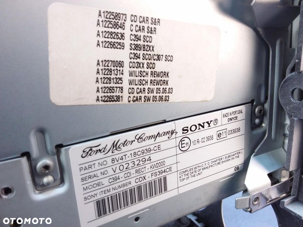 FORD FOCUS MK2 RADIOODTWARZACZ CD 8V4T-18C939-CE - 7