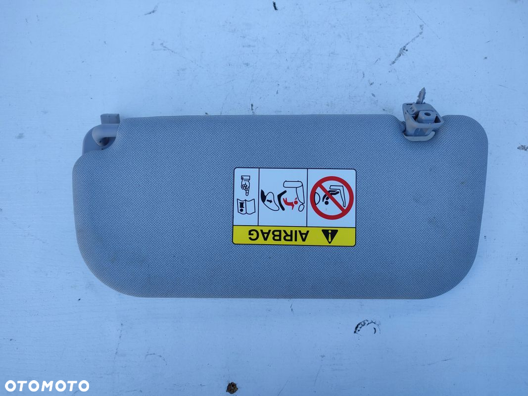 Osłona przeciwsłoneczna prawa daszek pasażera HYUNDAI I10 II 76 TYS PRZEBIE - 3
