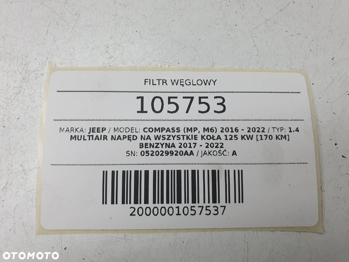 FILTR WĘGLOWY 052029920AA COMPASS II 2018 1.4 B - 5