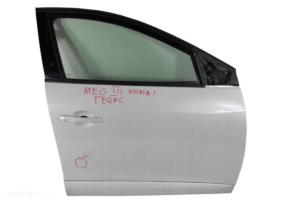 renault megane iii drzwi prawy przód kombi biała perła teqnc
