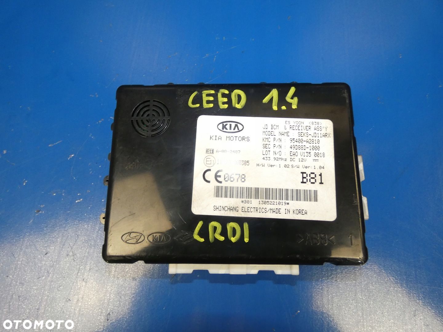 KIA CEED II 12- MODUŁ STEROWNIK BCM - 1