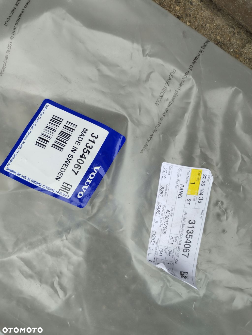 Volvo XC60 prawa osłona słupka 31354067 - 4