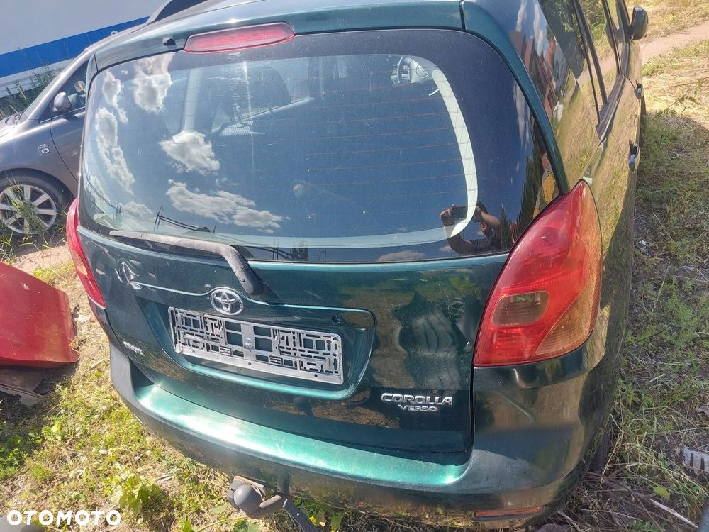 KOMPLETNY TYŁ KLAPA BAGAŻNIKA ZDERZAK LAMPY TOYOTA COROLLA VERSO I 6R4 - 1