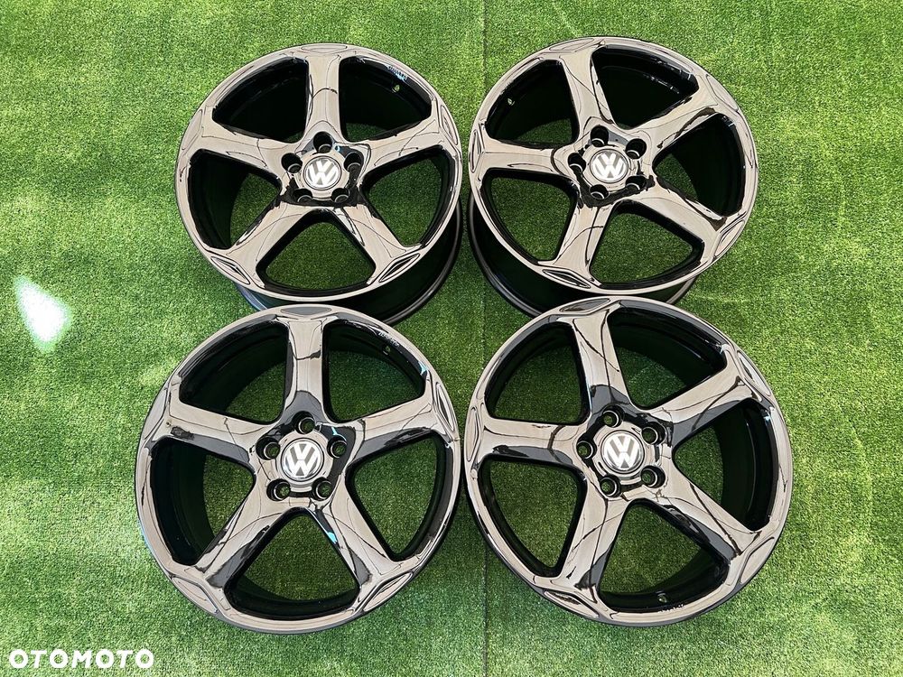 KOMPLET FELG FELGI VW VOLKSWAGEN GOLF PASSAT TOURAN 18 5X112 ORYGINALNE - 3