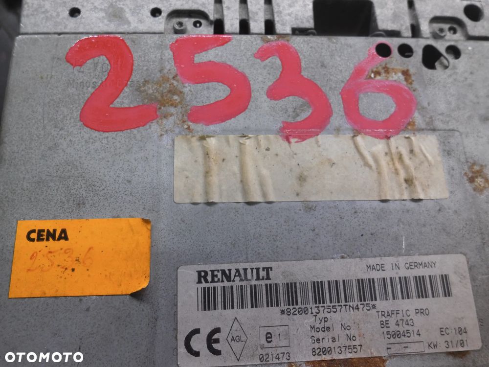 RENAULT 8200137557 BECKER NAVISYS LAGUNA 2 II + KOD - 3