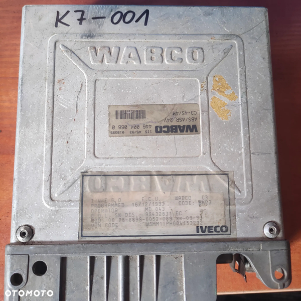 Sterownik WABCO Iveco 4460040660 ABS/ASR C3-4S/4M
