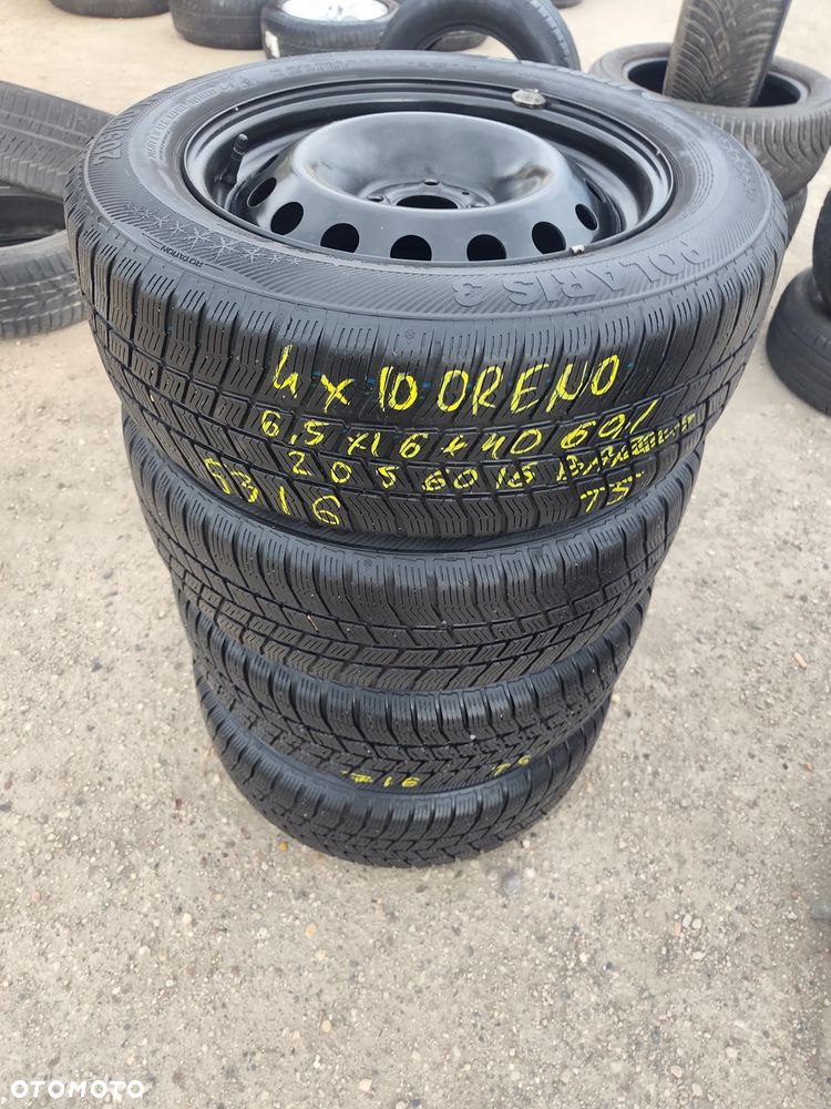 4x100 Felgi Stalowe stal 16 Koła Zimowe Zima RENAULT Captur Clio III 3 IV 4 MEGANE Scenic Modus Twingo NISSAN NOTE MICRA DACIA Dokker Logan Jogger Lodgy Sandero Stepway 7mm Legnica ALU-RAD 205/60 - 2