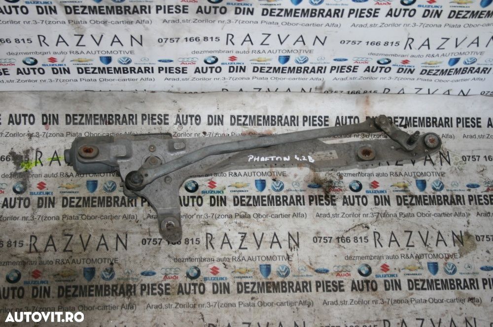 Ansamblu Motoras Stergatoare Vw Phaeton Volan Stanga Germania - 2
