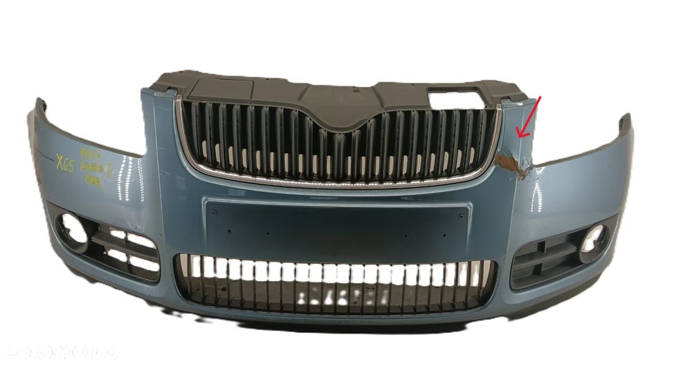 zderzak przedni grill SKODA FABIA II LIFT 10-14 9893 - 1