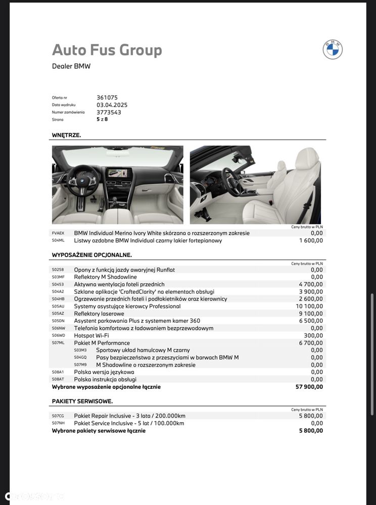 BMW Seria 8 - 5